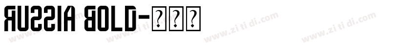 Russia Bold字体转换